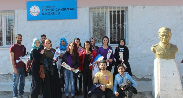 Erzincan Üniversitesi Toplumsal Duyarlı Gençlik Kulübü’nden, Büyük Çakırman Köyü’ne  ziyaret