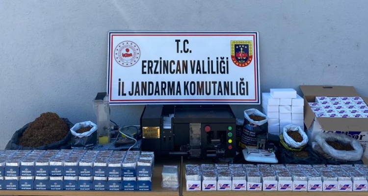 Erzincan’da sigara kaçakçısına operasyon