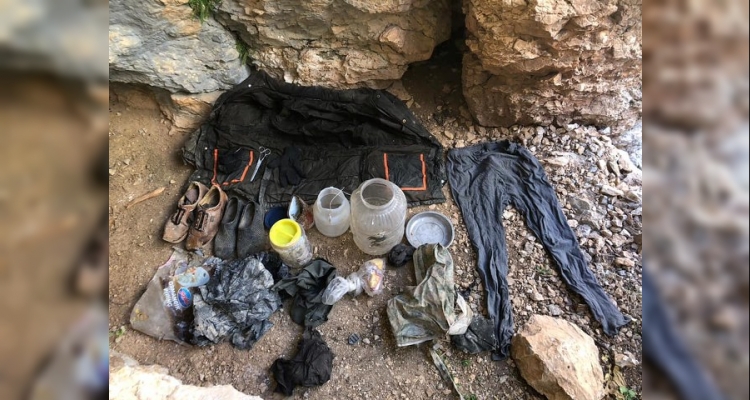 Teröristlerce kullanılan 12 mağara, sığınak ve depo imha edildi