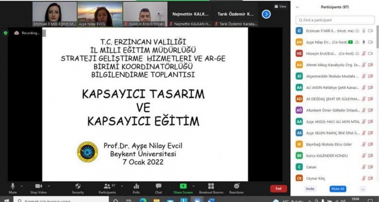 Erzincan Akademi'de kapsayıcı tasarım ve kapsayıcı eğitim vurgusu