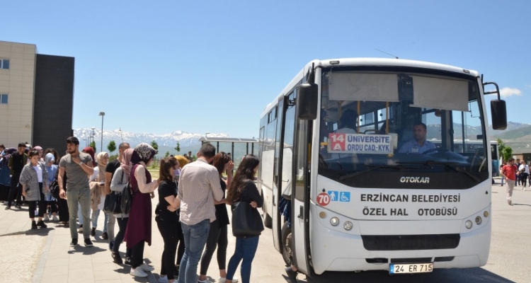 Erzincan’da toplu taşıma ücretlerine zam yapıldı