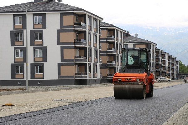 Kızılay Hocabey Kentsel Dönüşüm Projesi’nde asfaltlama çalışmaları sürüyor